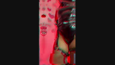 A sensual dance with my latex suit
