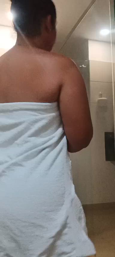 Taking a hot shower 💦