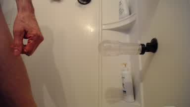 fucking my fleshlight in the shower