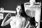 black and white