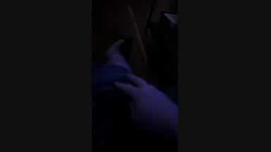 slutty enby flashes cock