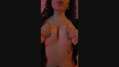 Look at my naked tits being squeezed
