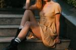 Cute Lemon Dress And Big Boots