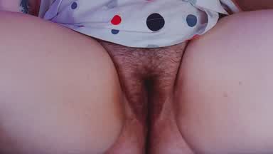 Really hairy pussy very close