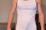 Tank Top Tease Cock