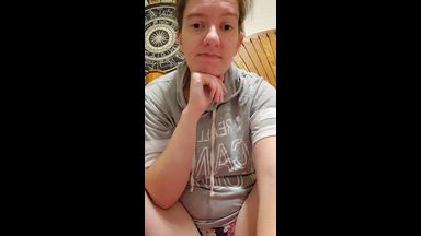 alexis โ Hairy Pussy Masturbation (grey shirt) 1