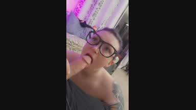 POV glasses facial and BJ