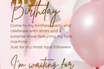 venusmontero — birthday show
