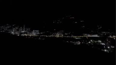 at night in copacabana