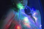 Colorful lights and bad intentions 🩵💚