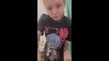 Masturbation, riding a dildo, read the description