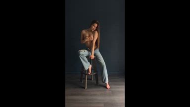jeans and topless
