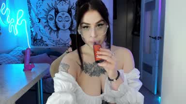 Sweet girl vaping for you