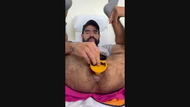 Dildo in my ass, he feels very good