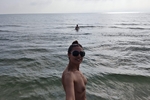 the beach