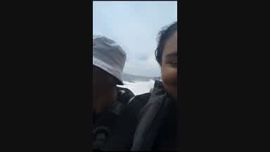 On beach! 🥺🏄‍♀🏄
