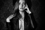 Black and white
