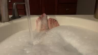 My Feet in the Bath Tub!