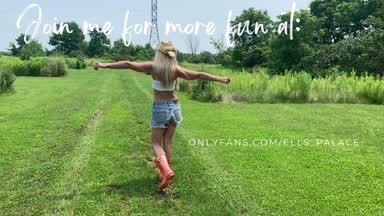 NEW: Fucking the Giant Dildo Outside