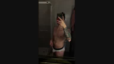 before shower