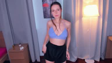 I'm dancing in a bra I made myself.