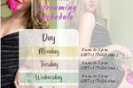 online streaming schedule