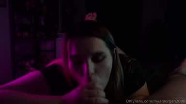 Choking on Massive Cock