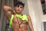 Big bulge and tanned skin near sun