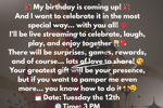 My birthday the next Tuesday 12