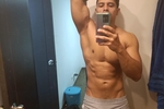 taking a shower