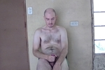 Naked grabbing penis