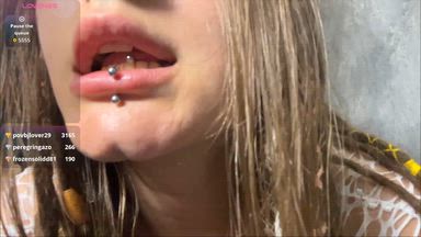 Alina's lips teases