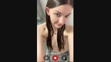 no sound showering ahahaha