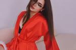 Sexy pictures in a red robe