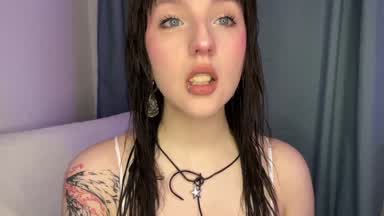 chewing a tasty bubble gum