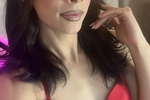 in red