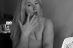black and white