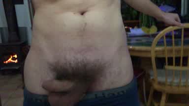 Soft dick swinging in slo-mo