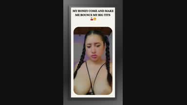 My honey come and make me bounce my big tits  🍒😏