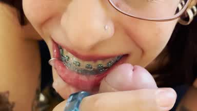 cum on her mouth