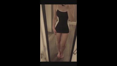 Hips in a short dress