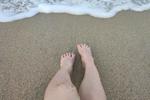 beach and feet