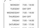 schedule