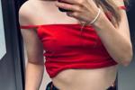 Elevator ride — short skirt, no bra, just temptati