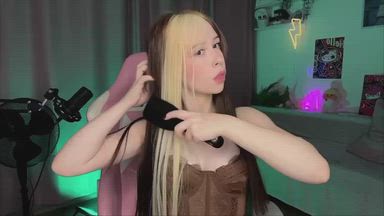 Hair brushing ASMR