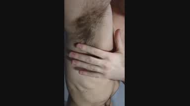 Showing off pits and playing with the hair