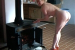 lustyheather — Warming up by the woodstove