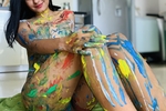 Paint and lots of color on me
