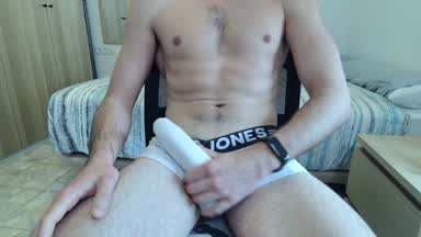 cumshow - filling a condom
