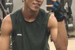 Victorino in the gym